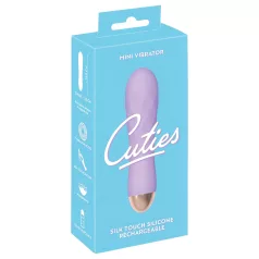   Cuties Mini - vibromasseur rechargeable étanche rainuré - silicone violet