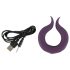 Couples Choice - anneau pénien vibrant double moteur rechargeable - violet