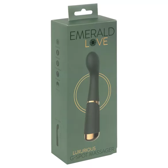 Emerald Love - vibromasseur point G rechargeable étanche - vert