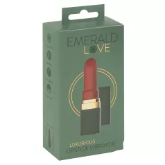   Emerald Love - mini vibromasseur rouge - rechargeable étanche