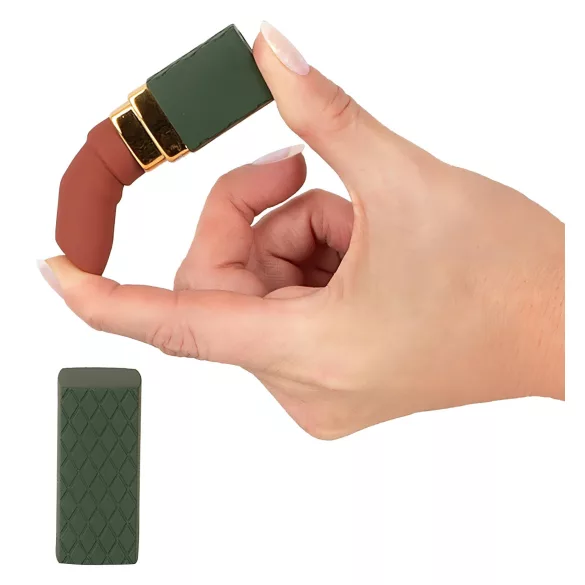 Emerald Love - mini vibromasseur rouge - rechargeable étanche