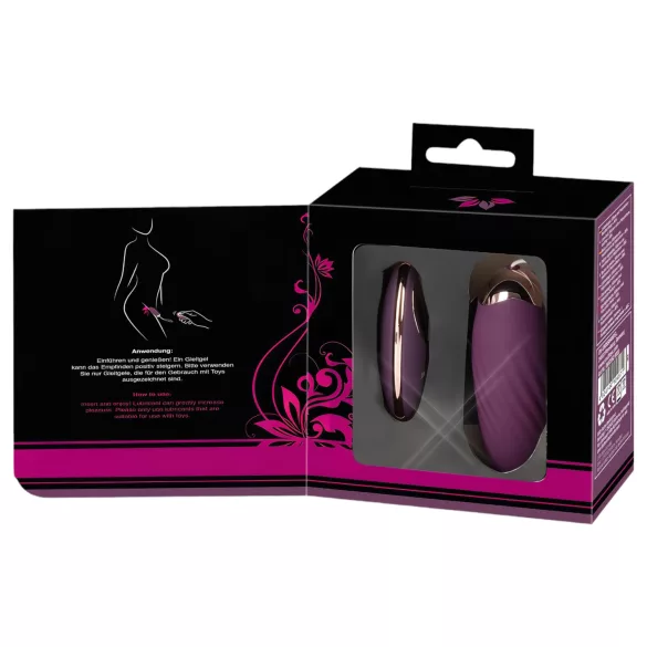 Javida Shaking Love - œuf vibrant télécommandé à pulsations - violet