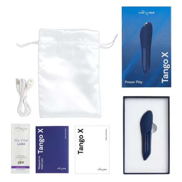 We-Vibe Tango X - vibromasseur stick waterproof - bleu