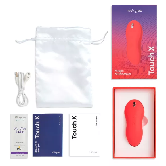 We-Vibe Touch X - vibromasseur clitoridien rechargeable étanche - corail