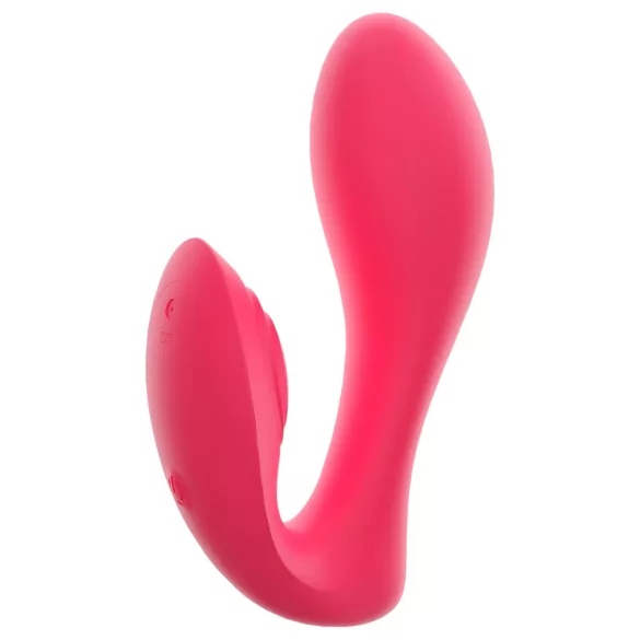 SMILE - Vibromasseur culotte télécommandé rechargeable 2-en-1 - rose