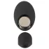 Rebel - masseur prostatique vibrant télécommandé rechargeable - silicone noir