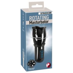 STROKER - masturbateur bouche rotatif rechargeable - noir