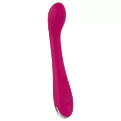   SMILE - Vibromasseur point G rechargeable rainuré - silicone violet