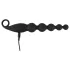 ANOS - Boules anales vibrantes - perles - silicone noir
