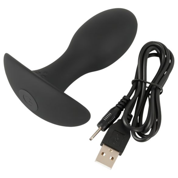 ANOS - vibromasseur prostate rechargeable étanche - silicone noir