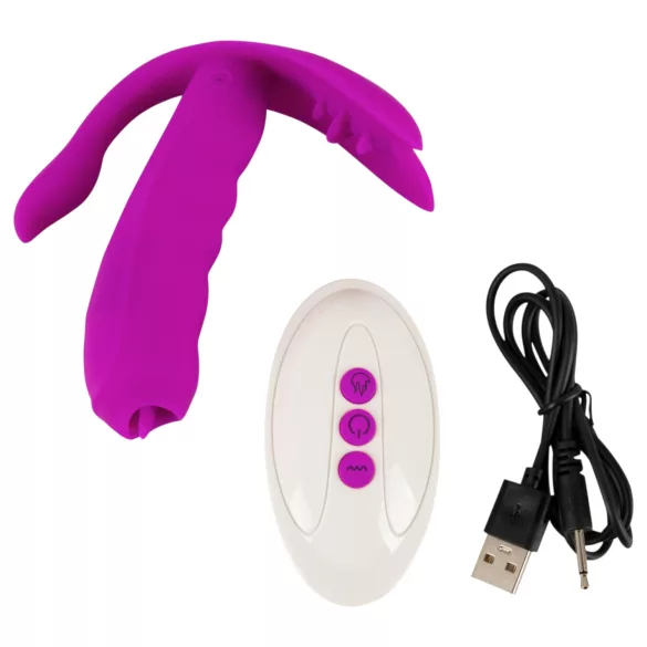 Javida - Vibromasseur point G et clitoris - silicone violet