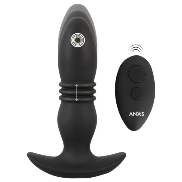 ANOS - vibromasseur anal à télécommande (noir)