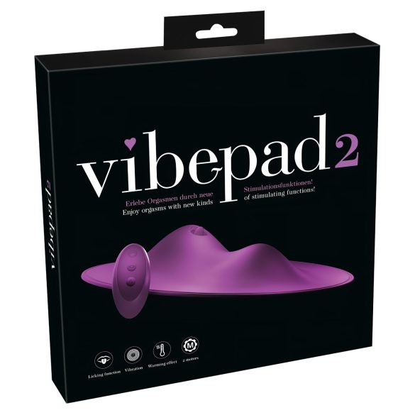 VibePad 2 - coussin stimulateur clitoridien vibrant - silicone violet