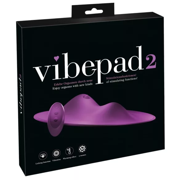 VibePad 2 - coussin stimulateur clitoridien vibrant - silicone violet