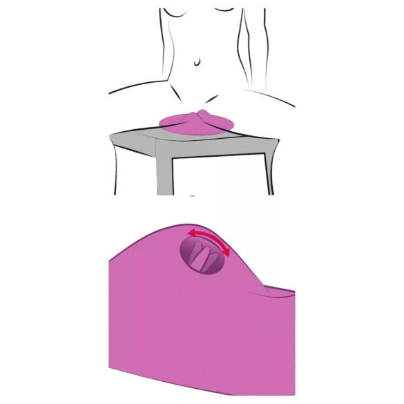 VibePad 2 - coussin stimulateur clitoridien vibrant - silicone violet