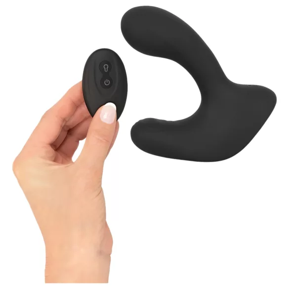 Rebel RC - plug anal vibrant gonflable sans fil rechargeable - noir