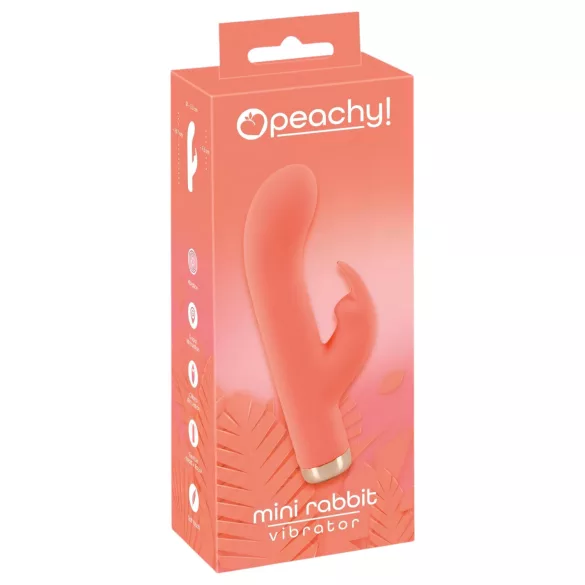You2Toys - mini vibromasseur rabbit rechargeable - silicone pêche