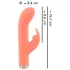 You2Toys - mini vibromasseur rabbit rechargeable - silicone pêche