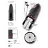 WYNE 02 - masturbateur vibrant et suceur rechargeable - noir et blanc