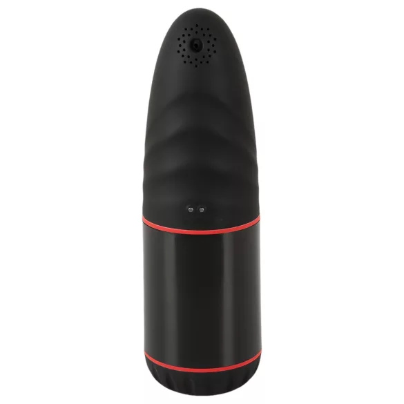 WYNE 02 - masturbateur vibrant et suceur rechargeable - noir et blanc