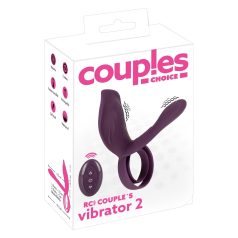   Couples Choice - anneau pénien vibrant rechargeable - violet