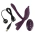 Couples Choice - anneau pénien vibrant rechargeable - violet
