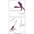 Couples Choice - anneau pénien vibrant rechargeable - violet