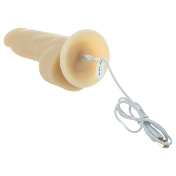 Naked Addiction Rotating 7 - vibromasseur rotatif (18cm) - naturel