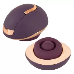   Belou - stimulateur clitoridien vibrant rechargeable rotatif - silicone violet