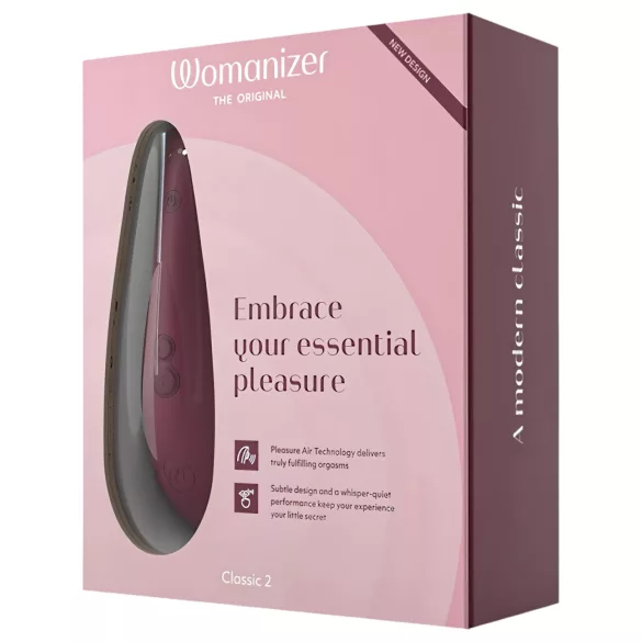 Womanizer Classic 2 - stimulateur clitoridien à ondes - rechargeable - rouge
