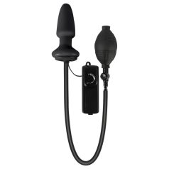 You2Toys - plug anal gonflable vibrant - silicone noir