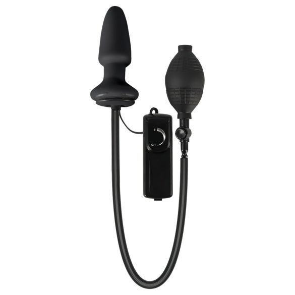 You2Toys - plug anal gonflable vibrant - silicone noir