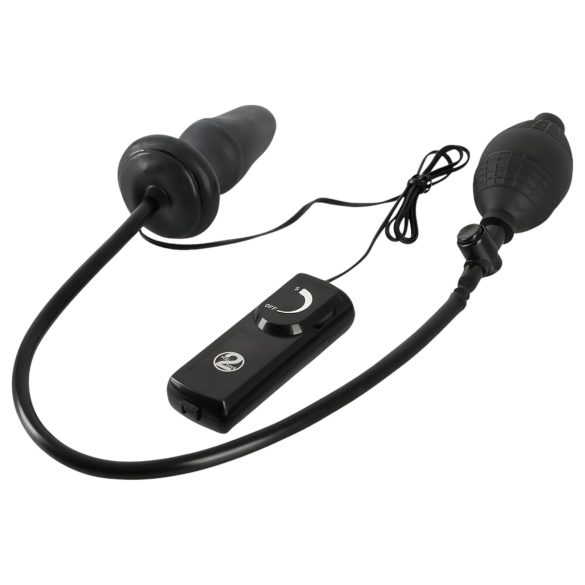 You2Toys - plug anal gonflable vibrant - silicone noir