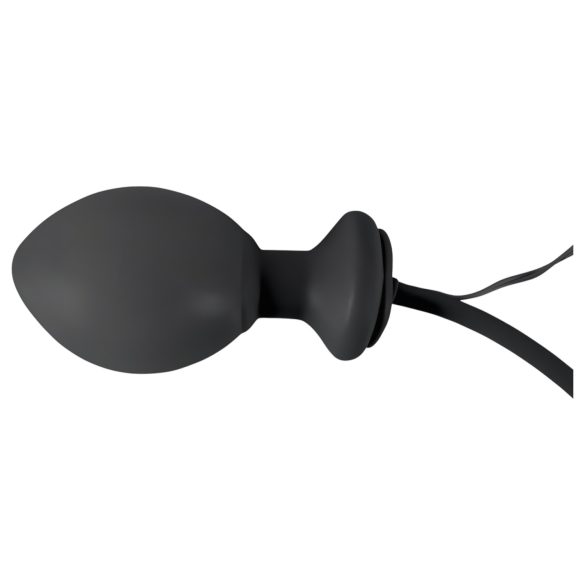 You2Toys - plug anal gonflable vibrant - silicone noir