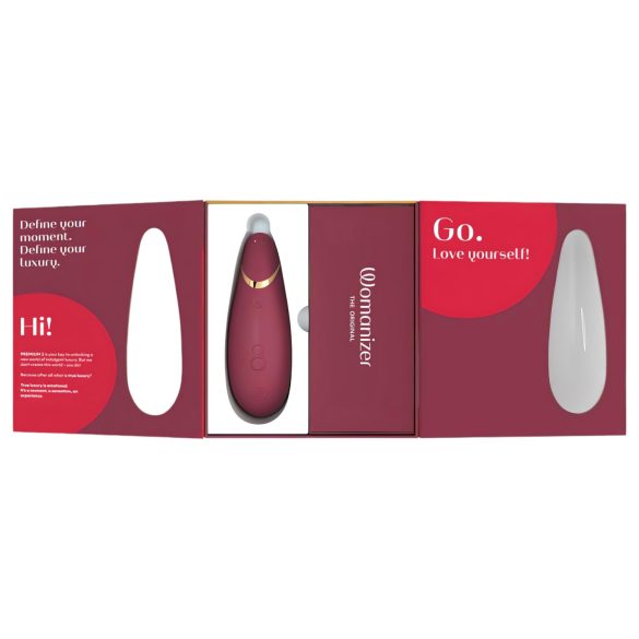 Womanizer Premium 2 - stimulateur clitoridien à ondes d'air (rouge)