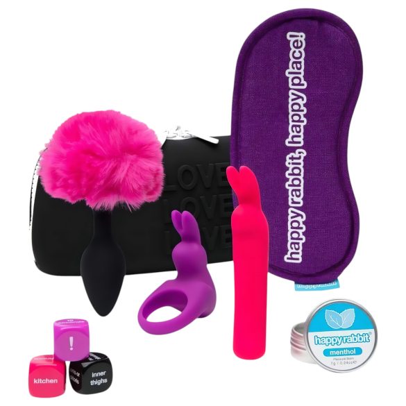 Happyrabbit Couples - coffret sextoy couple - 7 pièces - rechargeable