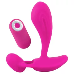   SMILE RC - vibromasseur point G télécommandé rechargeable - silicone rose