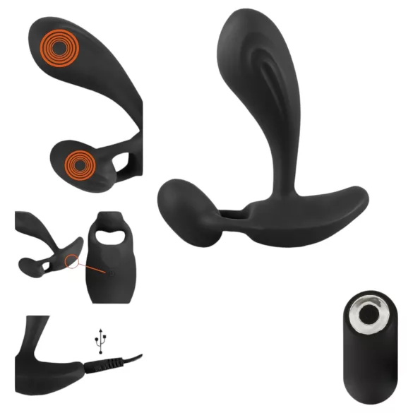 Rebel RC - 2en1 vibromasseur prostatique (noir)