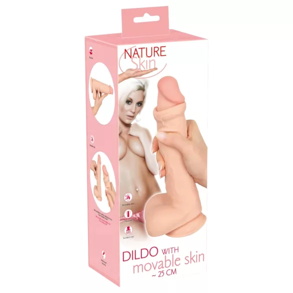 Nature Skin - gode ceinture réaliste avec peau - 25cm - couleur chair