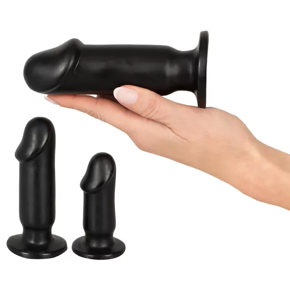 Anos - Kit d’entraînement anal - set de 3 plugs - silicone noir