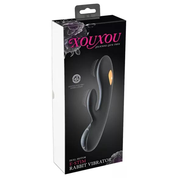 XOUXOU - stimulateur vibrant électro clitoridien rechargeable - noir