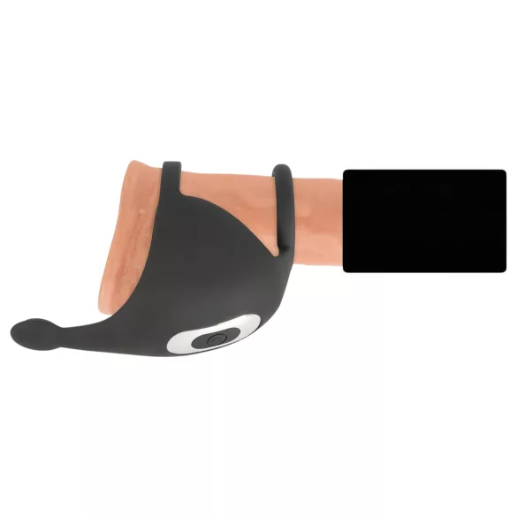 Rebel - anneau pénien et stimulateur testicules vibrant rechargeable - noir