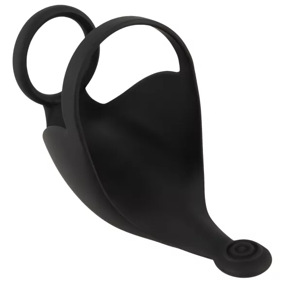 Rebel - anneau pénien et stimulateur testicules vibrant rechargeable - noir