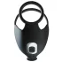 Rebel - anneau pénien et stimulateur testicules vibrant rechargeable - noir