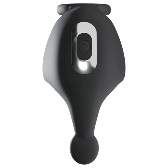 Rebel - anneau pénien et stimulateur testicules vibrant rechargeable - noir