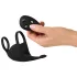 Rebel - anneau pénien et stimulateur testicules vibrant rechargeable - noir