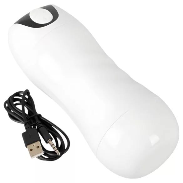 STROKER - masturbateur rechargeable à aspiration et vibration (blanc)