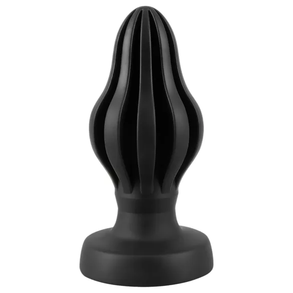 ANOS - plug anal souple nervuré - 7 cm (noir)