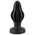 ANOS - plug anal souple nervuré - 7 cm (noir)