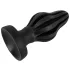 ANOS - plug anal souple nervuré - 7 cm (noir)
